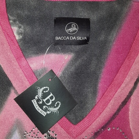 Bacca da Silva embellished cashmere sweater NWT L - Picture 3 of 8